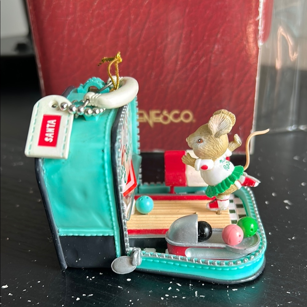 Vintage ENESCO SPARE TIME FOR CHRISTMAS FUN Holiday Ornament
